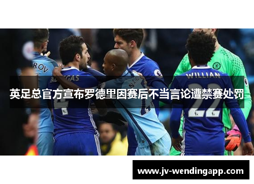 英足总官方宣布罗德里因赛后不当言论遭禁赛处罚